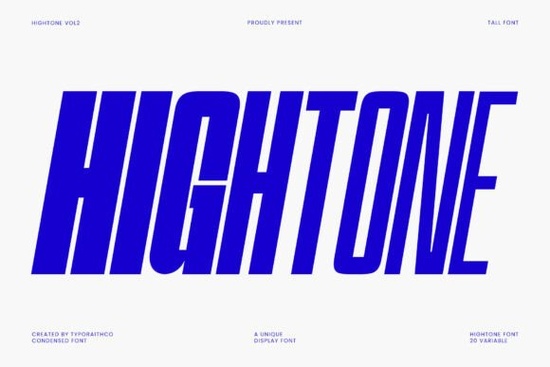 Hightone Family Font